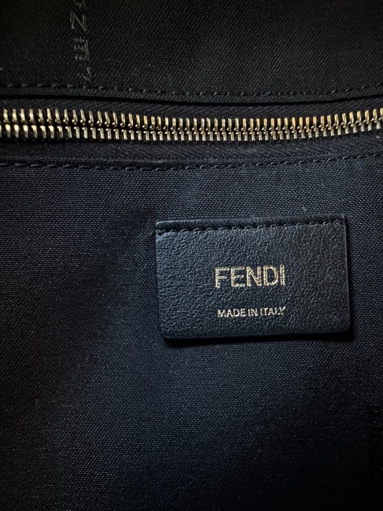 Fendi Brown & Black FF Logo Mini Backpack main image 13